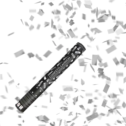 Konfettikanonen 40cm silber