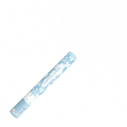 KONFETTIS-KANONEN 40CM WEIßER SCHMETTERLING