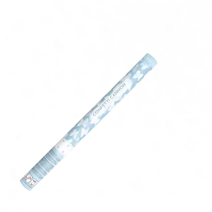 Konfettikanonen 60 CM Weiße Schmetterlinge