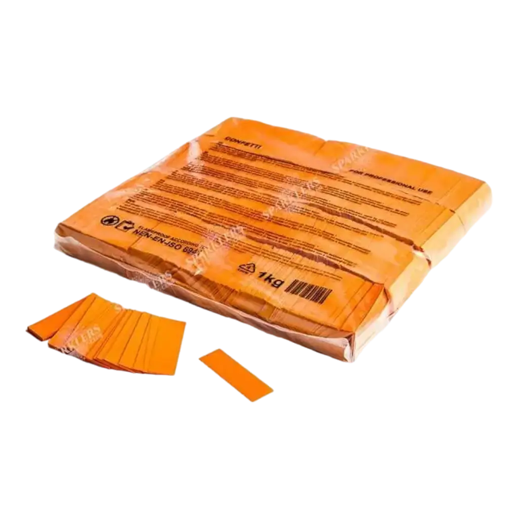 Beutel 1KG Konfetti orange