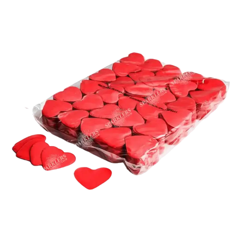Beutel 1KG confettis Herz rot