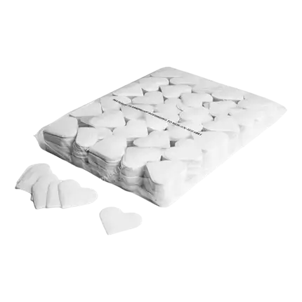  Beutel 1KG Konfetti-Herz weiß