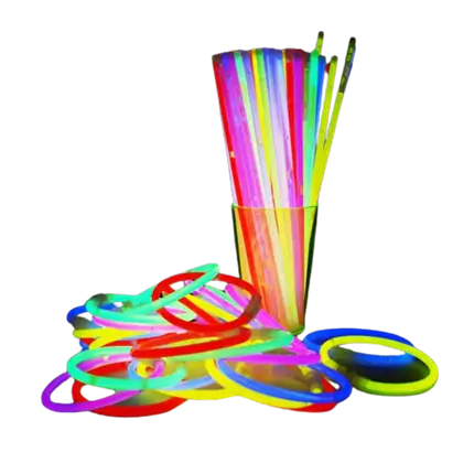 Bracelets Fluos Multicouleur (Lot de 100)