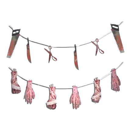 Girlande sägt Schere Hände Füße 170cm