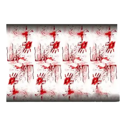 Blutige Plastik-Tischdecke