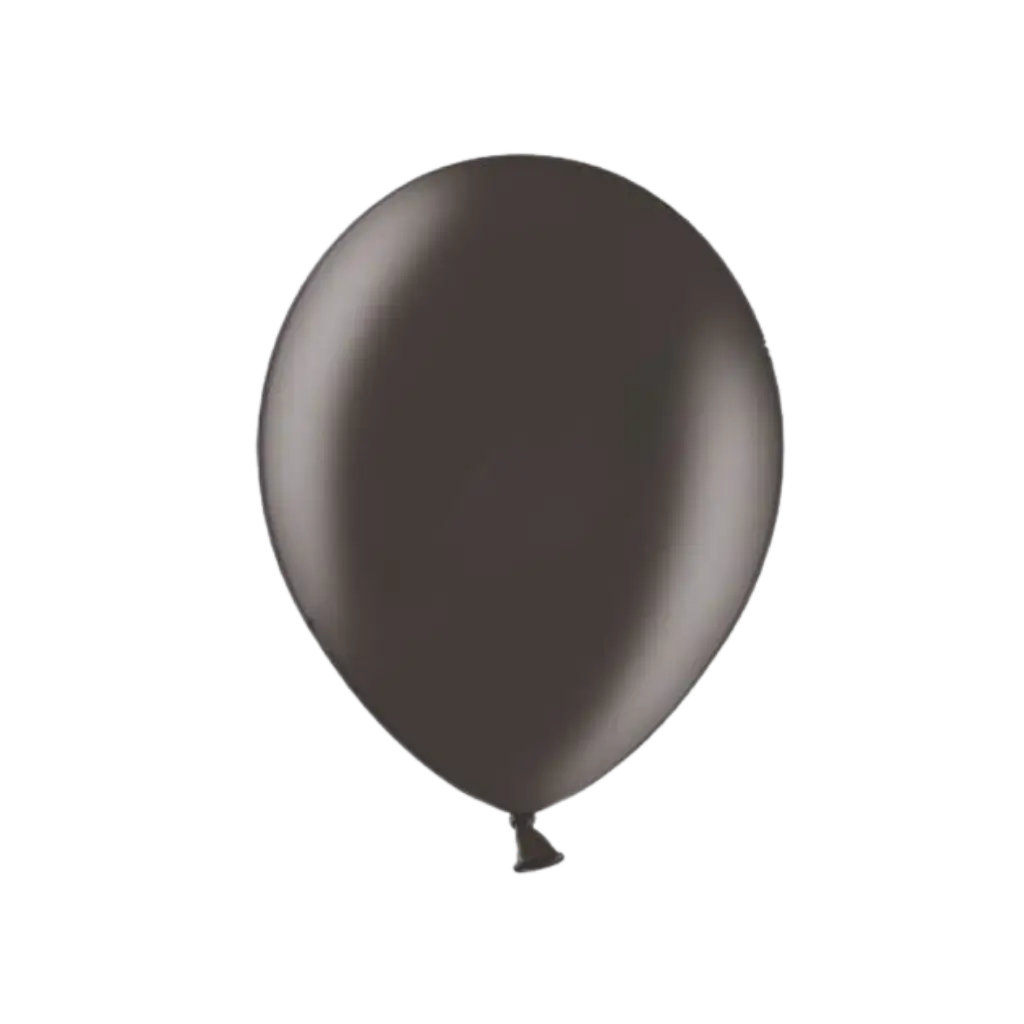 Packung mit 100 schwarzen Metallic-Ballons