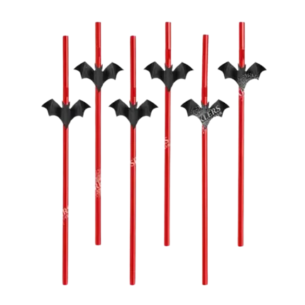 Set mit 6 Halloween-Strohhalmen