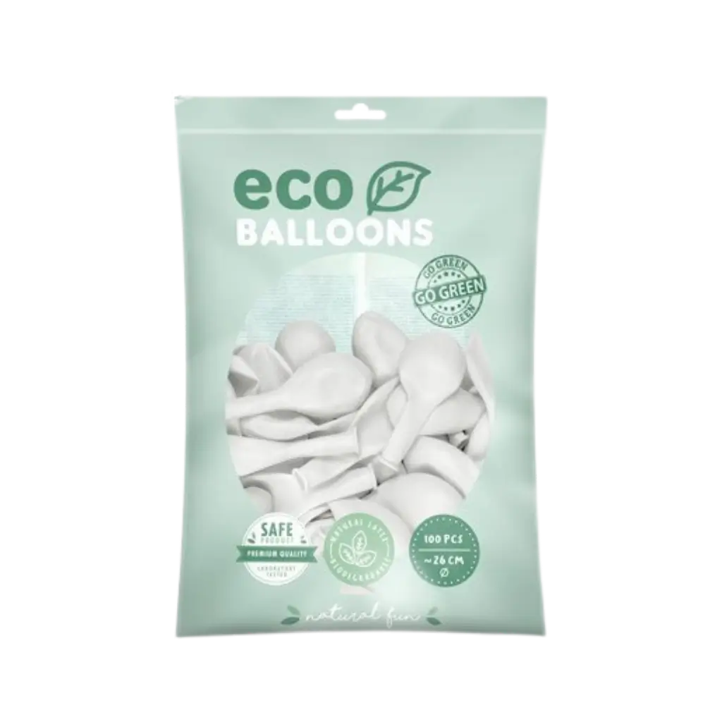 Packung mit 100 weißen Luftballons