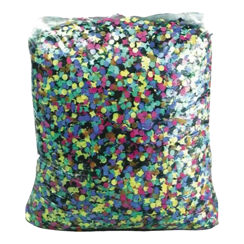 Confettis mehrfarbige Tasche von 10KGr bester Preis