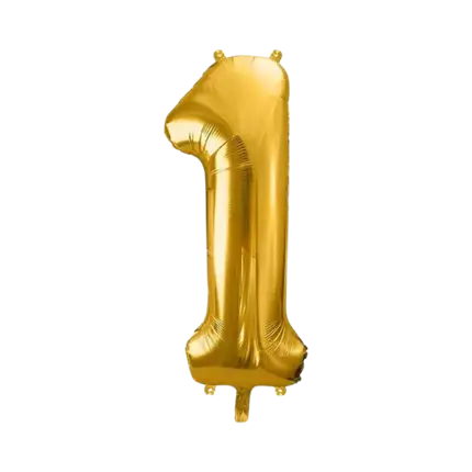 Ballon Nummer 1 Gold 86cm