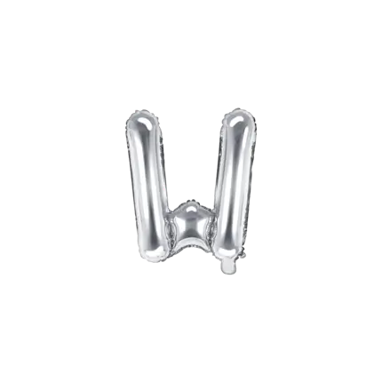 Ballon Buchstabe W silber - 35cm