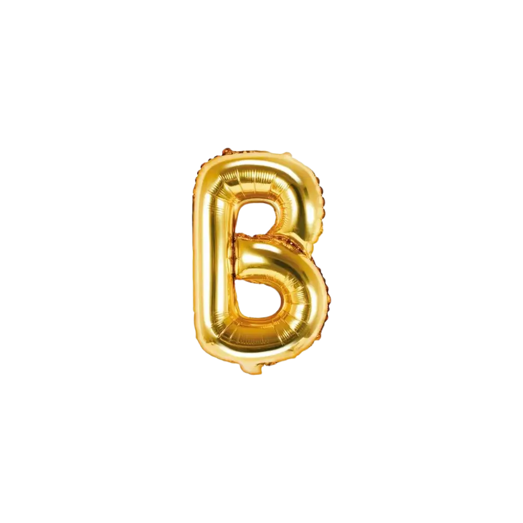 Ballon Buchstabe B Gold - 35cm