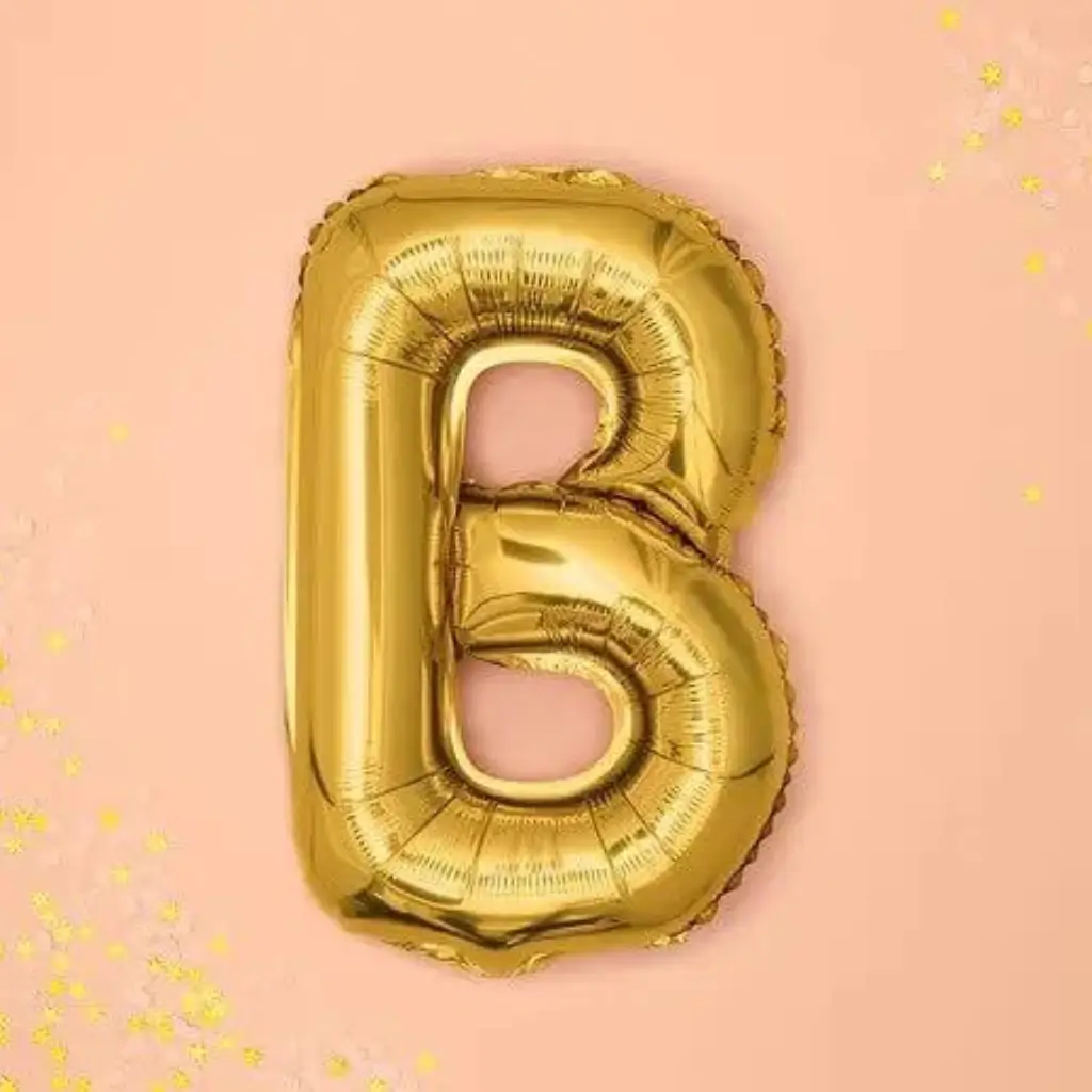 Ballon Buchstabe B Gold - 35cm