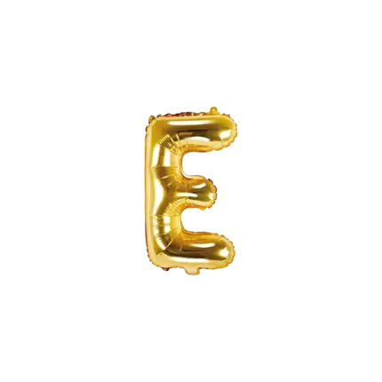 Ballon Buchstabe E Gold - 35cm