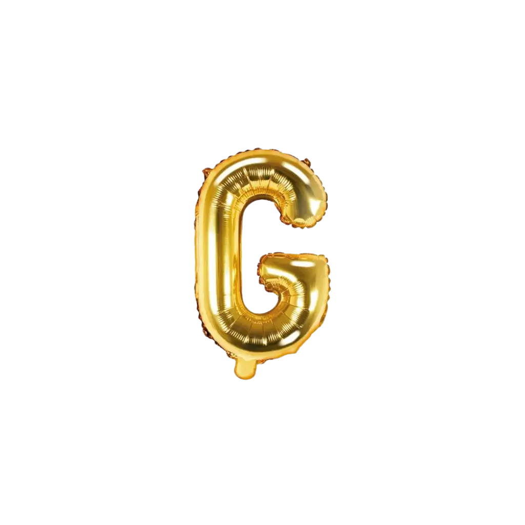 Ballon Buchstabe G Gold - 35cm