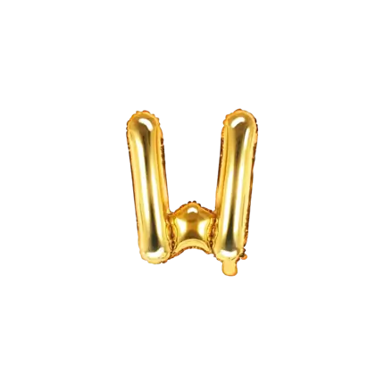 Ballon Buchstabe W Gold - 35cm