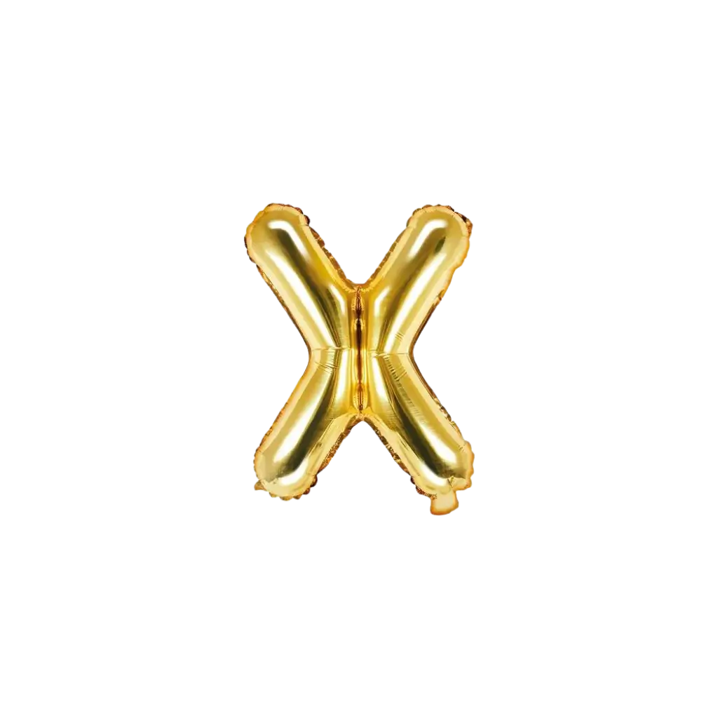 Ballon-Brief X Gold - 35cm