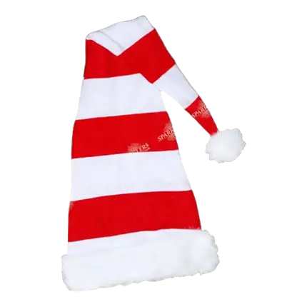 Sehr langer Weihnachtshut mit Quasten