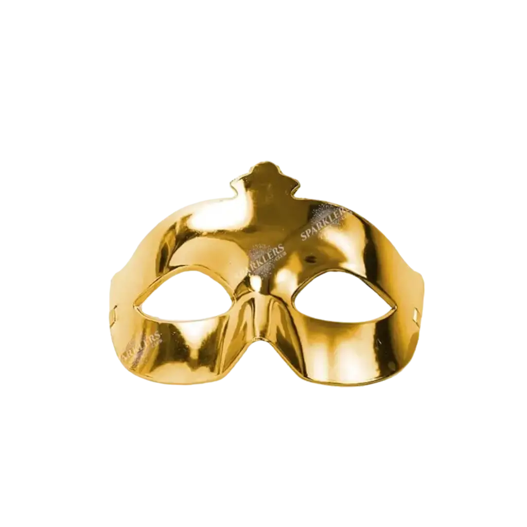 Venezianische Maske in glänzendem Gold