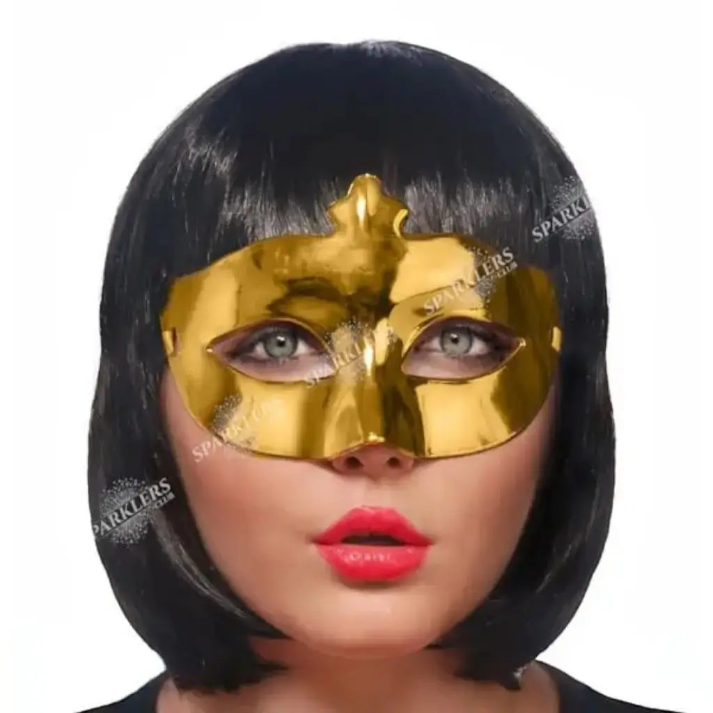 Venezianische Maske in glänzendem Gold