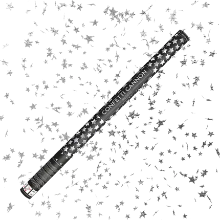 Konfettikanonen 80CM Silberstern