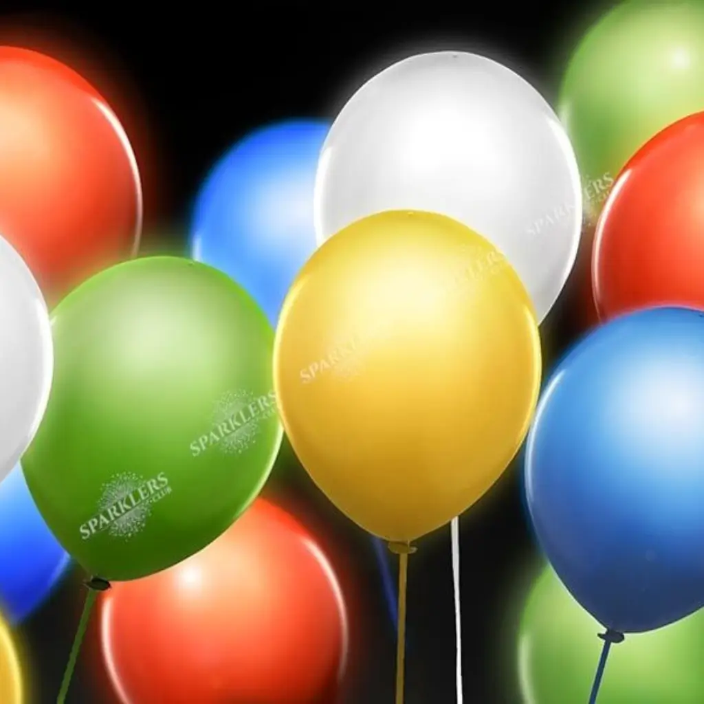 MULTICOLOR LED-Ballons (Satz mit 5 Stück)
