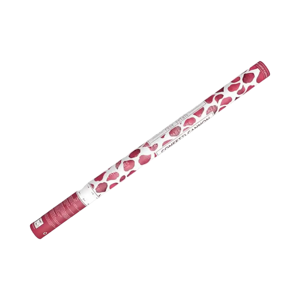 Canon confettis 80cm rosa Blütenblätter rote Farbe