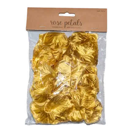 100 goldene Rosenblütenblätter