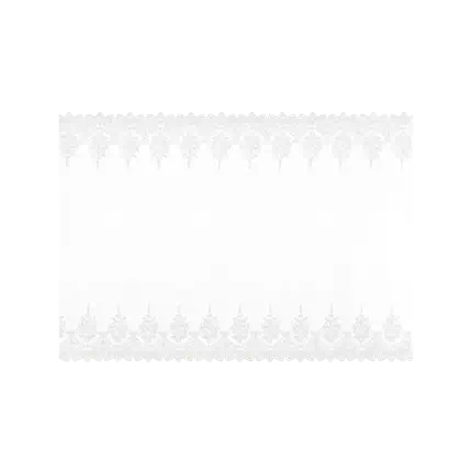 Tischläufer aus weißer Spitze, Länge 9 Meter