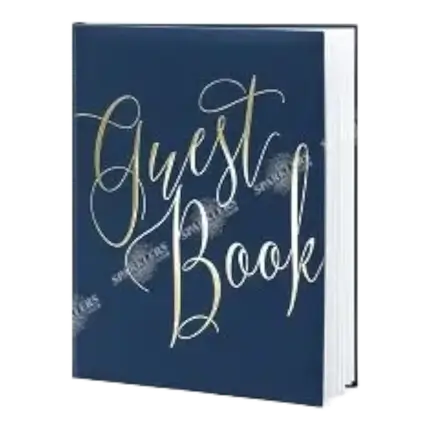Hochzeitsgästebuch marineblau