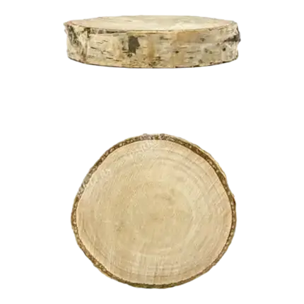 20 Tischkästen aus Holz, Durchmesser 4,5-6,5 cm