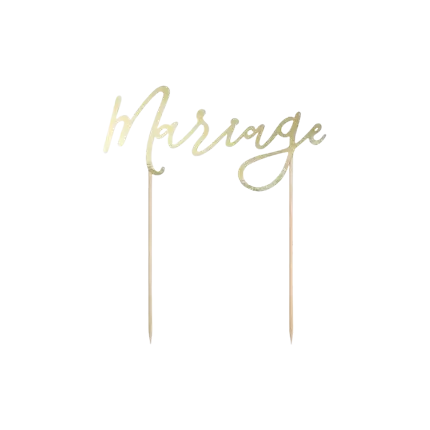 Dekorationstorte Hochzeit, gold, 22,5cm