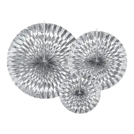 Dekorative Silberrosen (3 Stück)