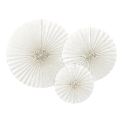 Off-weiße Zierrosen (3 Stück)