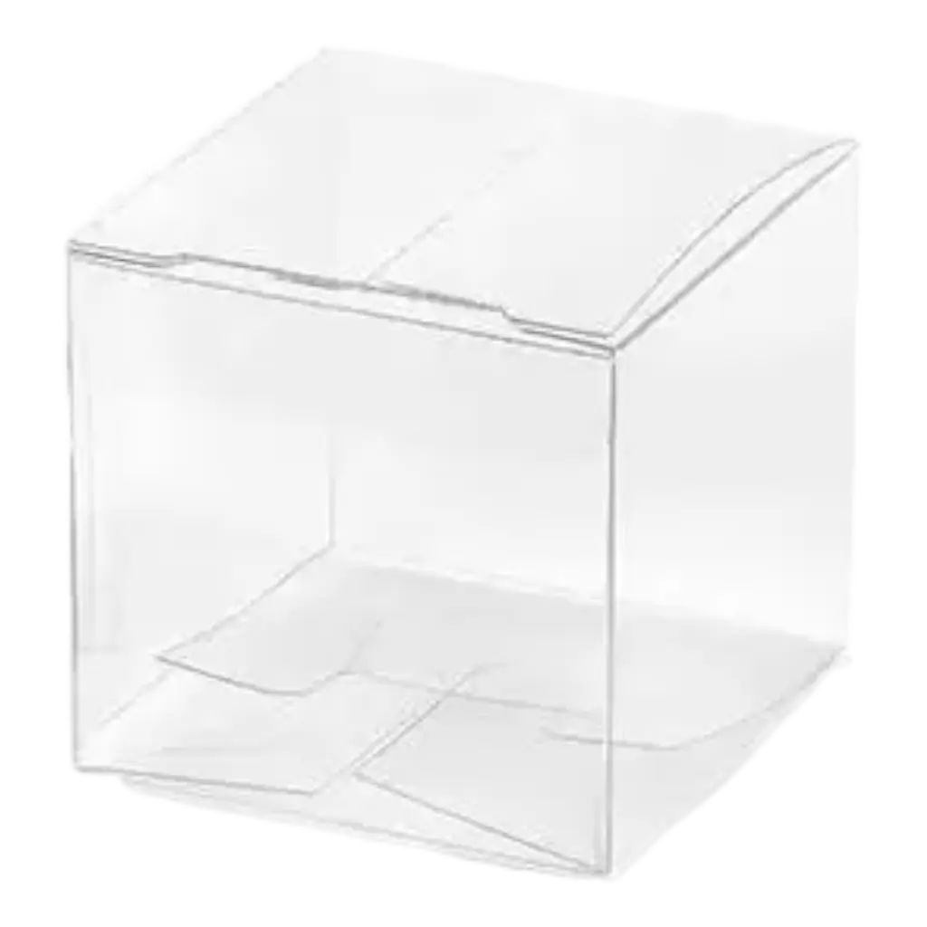 Quadratische Schachteln, transparent, 5x5x5cm, 10er-Set