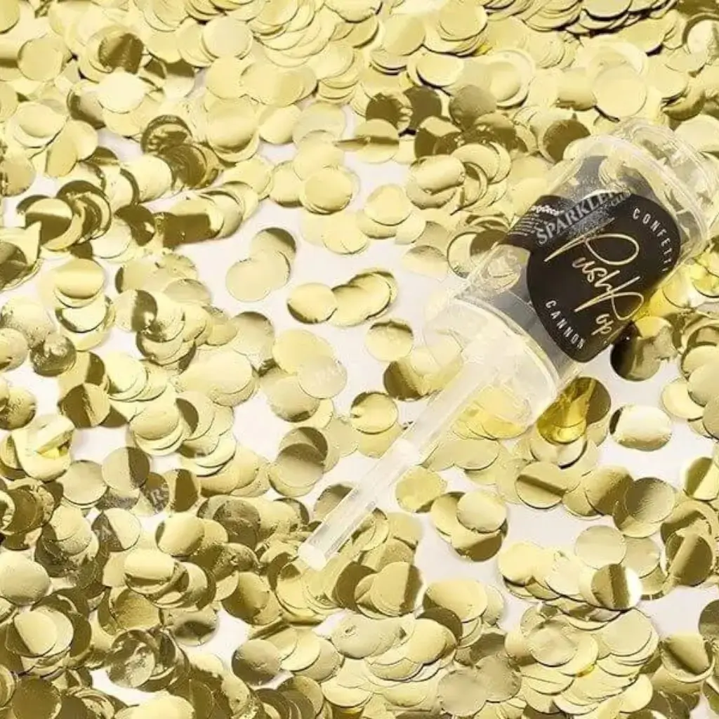 Confettis schieben Pop-Gold