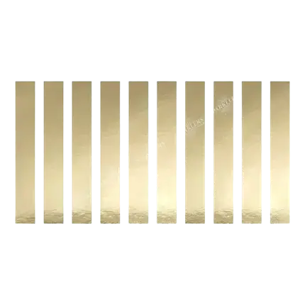 Packung mit 10 goldfarbenen Serviettenringen