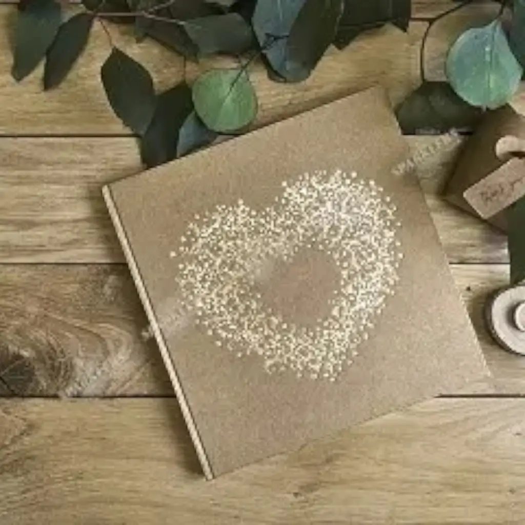 Gästebuch Hochzeitskraft mit Goldornament 22 Seiten