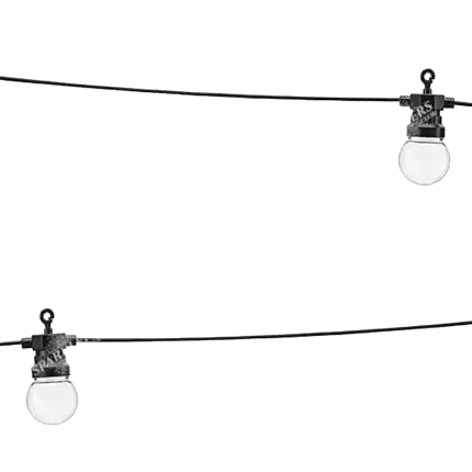 Retro-LED-Licht 5 Meter (warmweißes Licht)