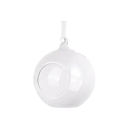 Glaskugel mit Band ø10cm (4er-Satz)