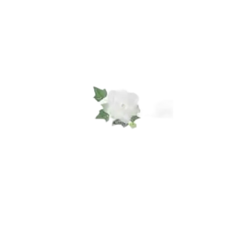 Girlande aus weißem Tüll mit weißen Rosen 1,7 Meter
