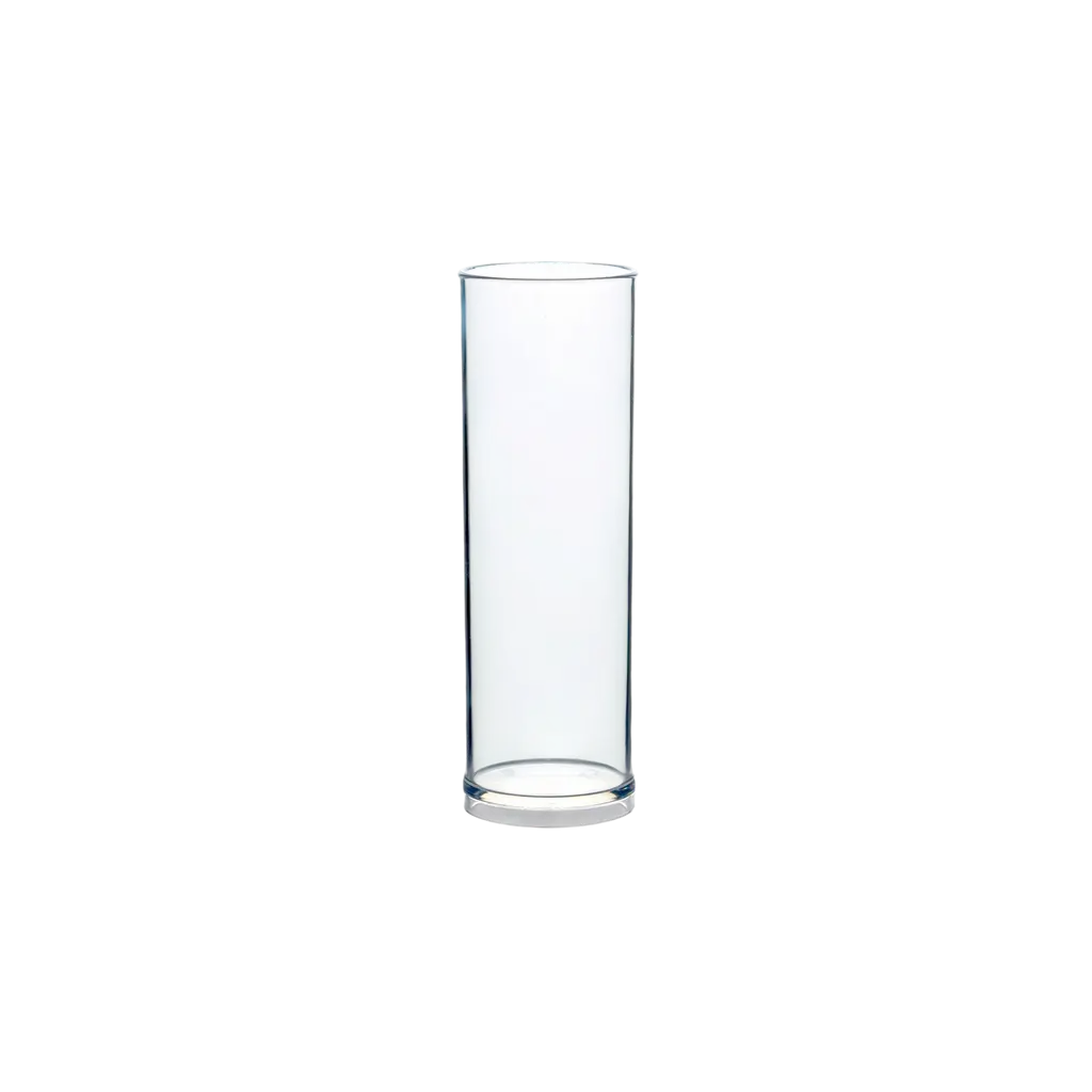 Unzerbrechliches Röhrenglas 22cl Transparent