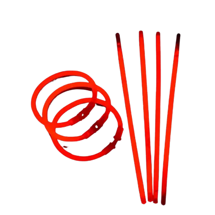 Armband Fluo Rot (100 Stück)