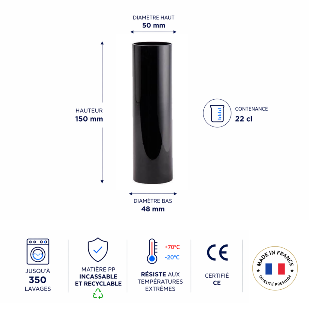 Verre-tube-noir