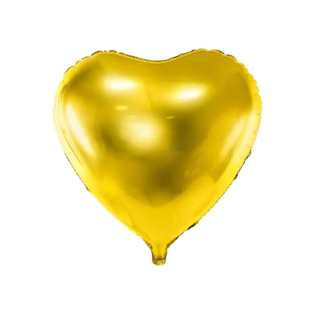 Herzballon Gold metallic 61cm