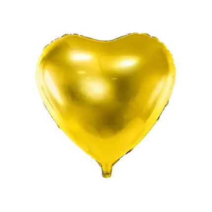 Herzballon Gold metallic 61cm