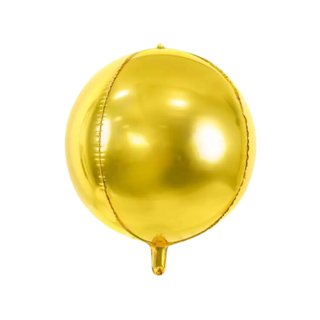 Ballon rund metallisch gold 40cm