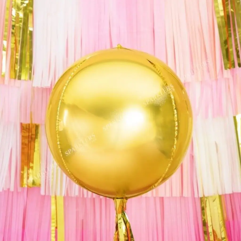 Ballon rund metallisch gold 40cm