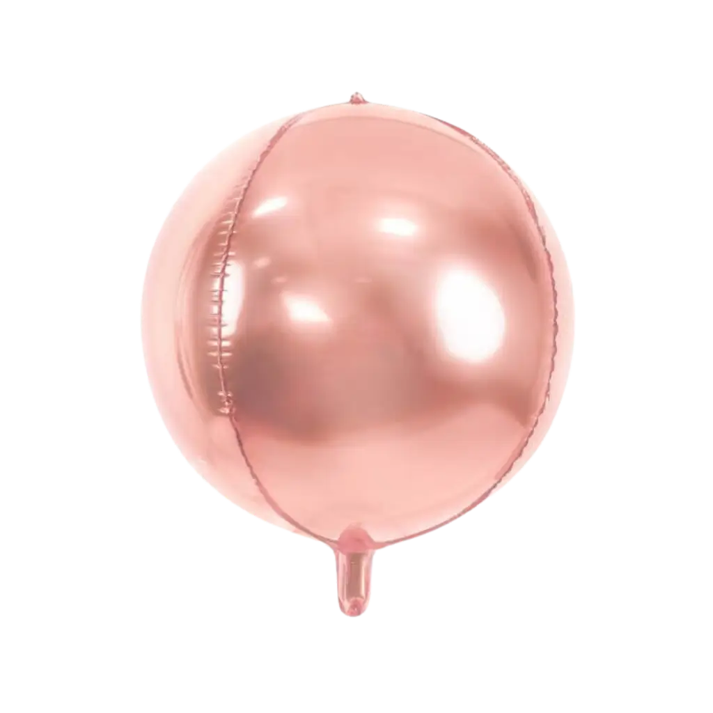 Runder Luftballon Rose Gold Metallic 40cm