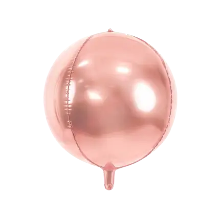 Runder Luftballon Rose Gold Metallic 40cm